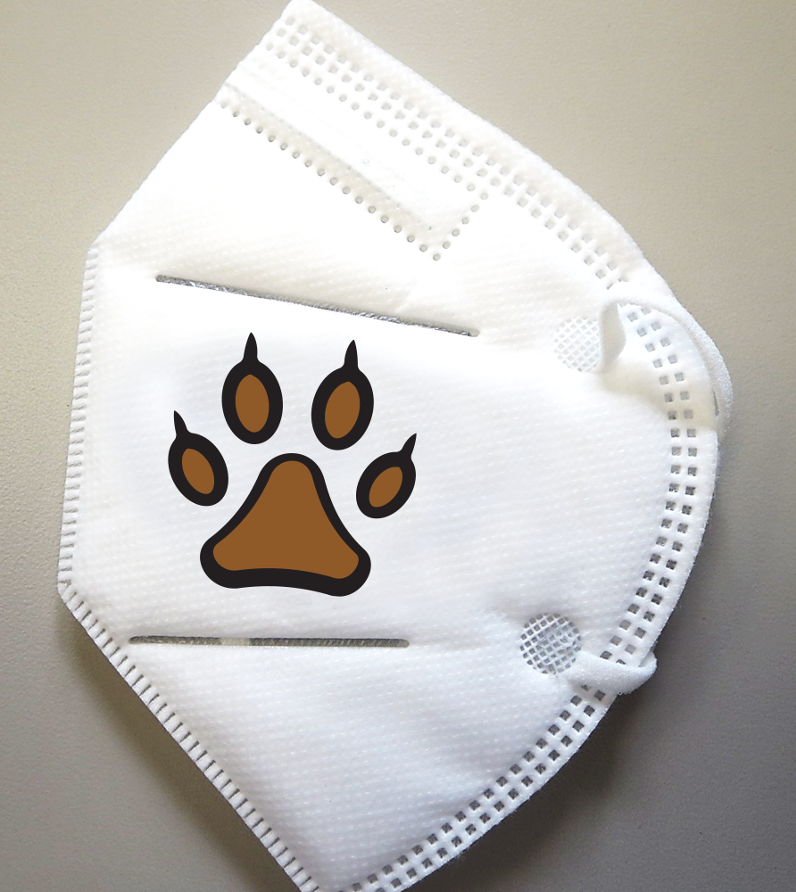 Shatkin First #SFN95H Pure Environments N95 Disposable Face Mask Respirators with Paw Imprint